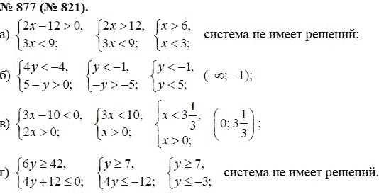 Ответ к задаче № 877 (821) - Ю.Н. Макарычев, гдз по алгебре 8 класс
